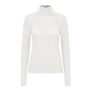 Witte Rook Rollneck LS Coltrui InWear , White , Dames