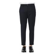 Chino Broek met Rits- en Knoopsluiting Patrizia Pepe , Blue , Heren