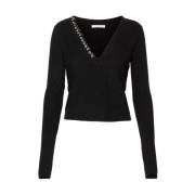 Zwarte Sweaters - Model 2K0227K7S0 Patrizia Pepe , Black , Dames