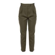 Dames Broek met Rechte Pijpen Patrizia Pepe , Green , Dames