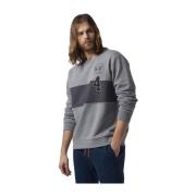 Herenkatoenen sweatshirt met geborduurd logo La Martina , Gray , Heren
