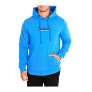 Blauwe hoodie met geborduurd logo La Martina , Blue , Heren