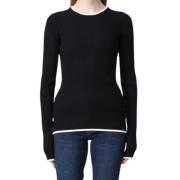 Stijlvolle Sweaters voor Sport Sportmax , Black , Dames