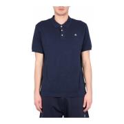 Marineblauwe Piqué Polo Moose Knuckles , Blue , Heren