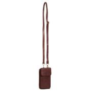 Stijlvolle Mobiele Tas Skind 100077 Dark Cognac Btfcph , Brown , Dames