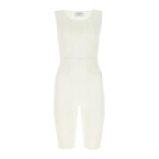 Stijlvolle gebreide playsuit voor modieuze vrouwen Marine Serre , Whit...