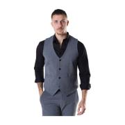 Gilet- CC Milano Jersey Waistcoat Clean Cut , Gray , Heren