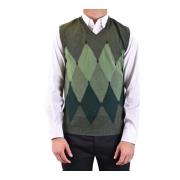 Mouwloos gebreide kleding Kangra , Green , Heren