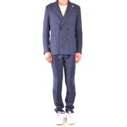 Mannen Eg468Avegr52207849Tc Wool Suit Lardini , Blue , Heren