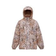 Leopard Print Parka van Pirenex Roseanna , Pink , Dames