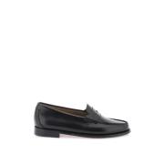 Handgemaakte Leren Penny Loafers G.h. Bass & Co. , Black , Dames