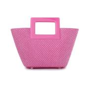 Roze Suède Riviera Tas Marina Raphael , Pink , Dames