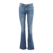 Lage taille katoenen boot-cut jeans Liu Jo , Blue , Dames