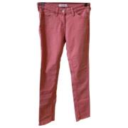 Pre-owned Cotton jeans Isabel Marant Pre-owned , Pink , Dames