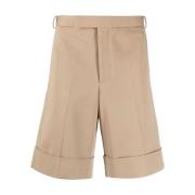 Lage Taille Drop Crotch Riemlus Shorts Thom Browne , Brown , Heren