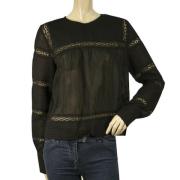 Zwarte Kant Bohemian Tuniek Top Isabel Marant Pre-owned , Black , Dame...