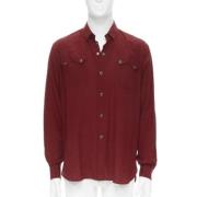 Pre-owned Fabric tops Saint Laurent Vintage , Red , Dames