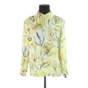 Pre-owned Silk tops Miu Miu Pre-owned , Yellow , Dames