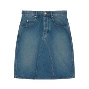 Denim Midi Rok Isabel Marant Étoile , Blue , Dames