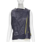 Pre-owned Leather tops Balenciaga Vintage , Blue , Dames