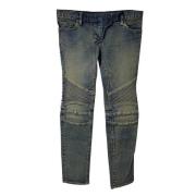 Voldoende katoenen jeans Balmain Pre-owned , Brown , Dames
