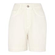 Flared Bull Shorts MVP wardrobe , White , Dames