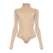 Body met hoge nek Alaïa , Beige , Dames