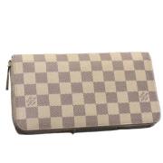 Pre-owned Canvas wallets Louis Vuitton Vintage , Gray , Dames