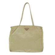 Pre-owned Canvas prada-bags Prada Vintage , Beige , Dames