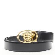 Pre-owned Leather belts Versace Pre-owned , Black , Dames