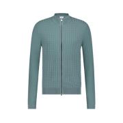 Groen Geruit Slim Fit Vest Blue Industry , Green , Heren