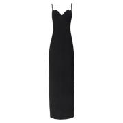 Manzoni Lange Jurk MVP wardrobe , Black , Dames