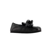 Pre-owned Leather flats JW Anderson Pre-owned , Black , Dames