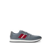 Grijze Suede Sprinter Sneakers Bally , Gray , Heren