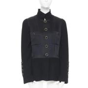 Pre-owned Silk outerwear Chanel Vintage , Black , Dames