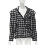 Pre-owned Wool outerwear Chanel Vintage , Black , Dames