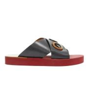 Pre-owned Plastic sandals Chloé Pre-owned , Black , Dames