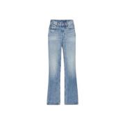 Flared Jeans met Hoge Taille Jacquemus , Blue , Dames