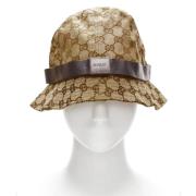 Pre-owned Fabric hats Gucci Vintage , Beige , Dames