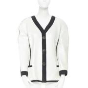 Pre-owned Polyester outerwear Chanel Vintage , White , Dames