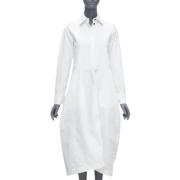 Pre-owned Cotton dresses Jil Sander Pre-owned , White , Dames