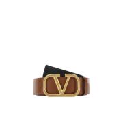 Omkeerbare VLogo Signature Riem Valentino Garavani , Brown , Heren