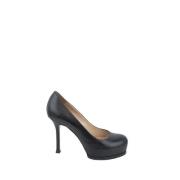 Pre-owned Leather heels Saint Laurent Vintage , Black , Dames