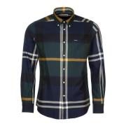 Seaweed Tartan Getailleerd Overhemd Barbour , Blue , Heren