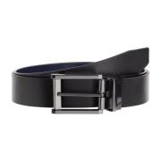 Lux Facet Zwart Riem Calvin Klein , Black , Heren