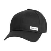 Zwarte Patch Cap Calvin Klein , Black , Heren