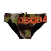 Fantasia Slip Zwemkleding voor Heren Dsquared2 , Green , Heren