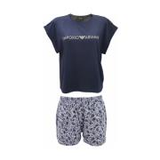 Fantasie Shirt en Shorts Pyjamaset Emporio Armani , Blue , Dames
