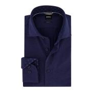 Blauwe Casual Fit Overhemdjurk Ml-5 Hugo Boss , Blue , Heren