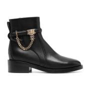 Zwarte platte enkellaarsjes Michael Kors , Black , Dames